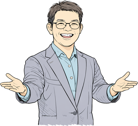 代表のイラスト